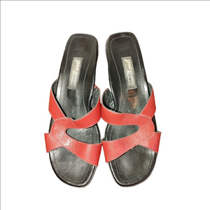 Paul Green Red Leather Slip-ons Size 5